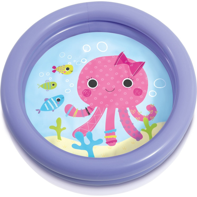 Надувной детский бассейн INTEX «Рыбка» 59409, 61×15 см, фиолетовый