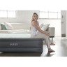 Надувная кровать INTEX PremAire Elevated 64906, 152×203×46 см, встроенный насос 220V